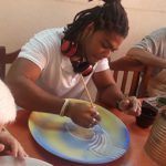 Artista cubano , Henry Quinones. Casa de la Ceramica Santiago de Cuba