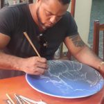 Artista cubano, Luis Aragon Casa de la Ceramica en Santiago de Cuba