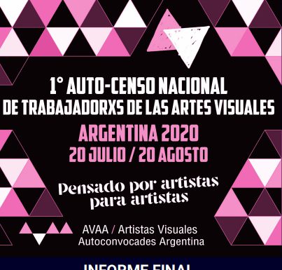1º AUTO CENSO NACIONAL de TRABAJADOR@S DE LAS ARTES VISUALES