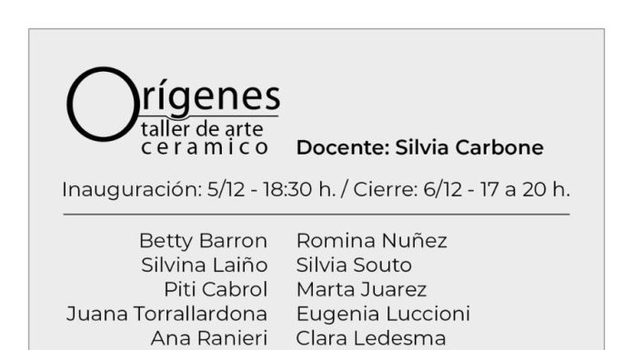 5 y 6/12: Taller de SILVIA CARBONE en Espacio Hornos sin Fronteras