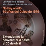 hasta 30/4/2026: Convocatoria a MURAL COLECTIVO a 50 años del Golpe Cívico Militar