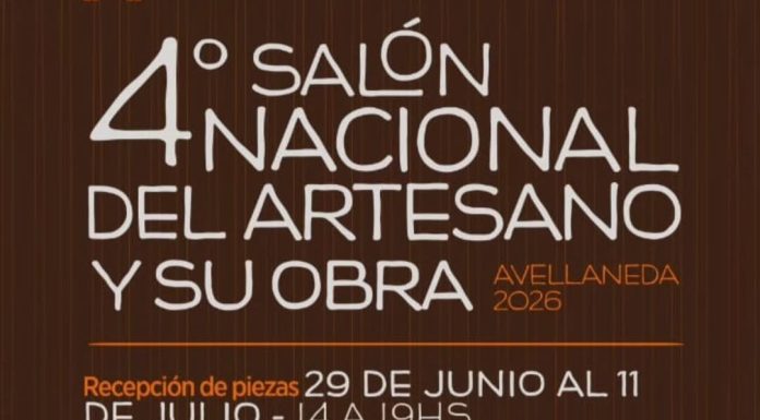 29/6 al 11/7: Convocatoria al “IV SALÓN NACIONAL DE ARTESANÍAS – AVELLANEDA 2026”