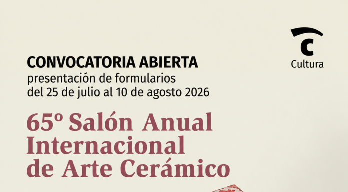 hasta 10/8: 65° SALÓN ANUAL INTERNACIONAL DE ARTE CERÁMICO CONVOCATORIA 2026