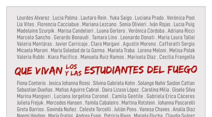 16 y 17/10: «Que vivan las y los estudiantes del fuego» en Espacio Hornos Sin Fronteras